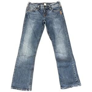 Silver Jeans Santorini Size 26x25 Women's Low Waist Rise Stretch Blue 90s Y2K